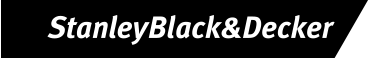 stanley black & decker logo black